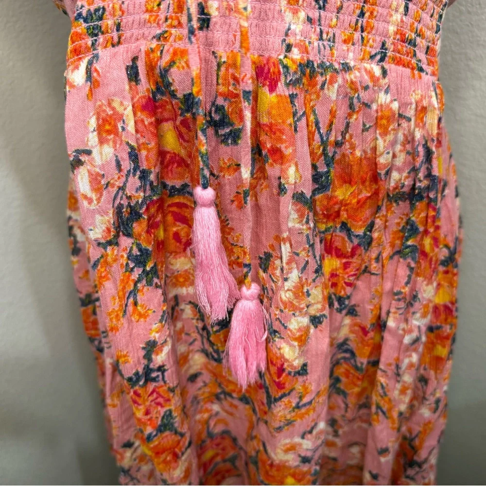 Free People Valentines Washed Ashore Floral‎ Mini Dress- Size XS